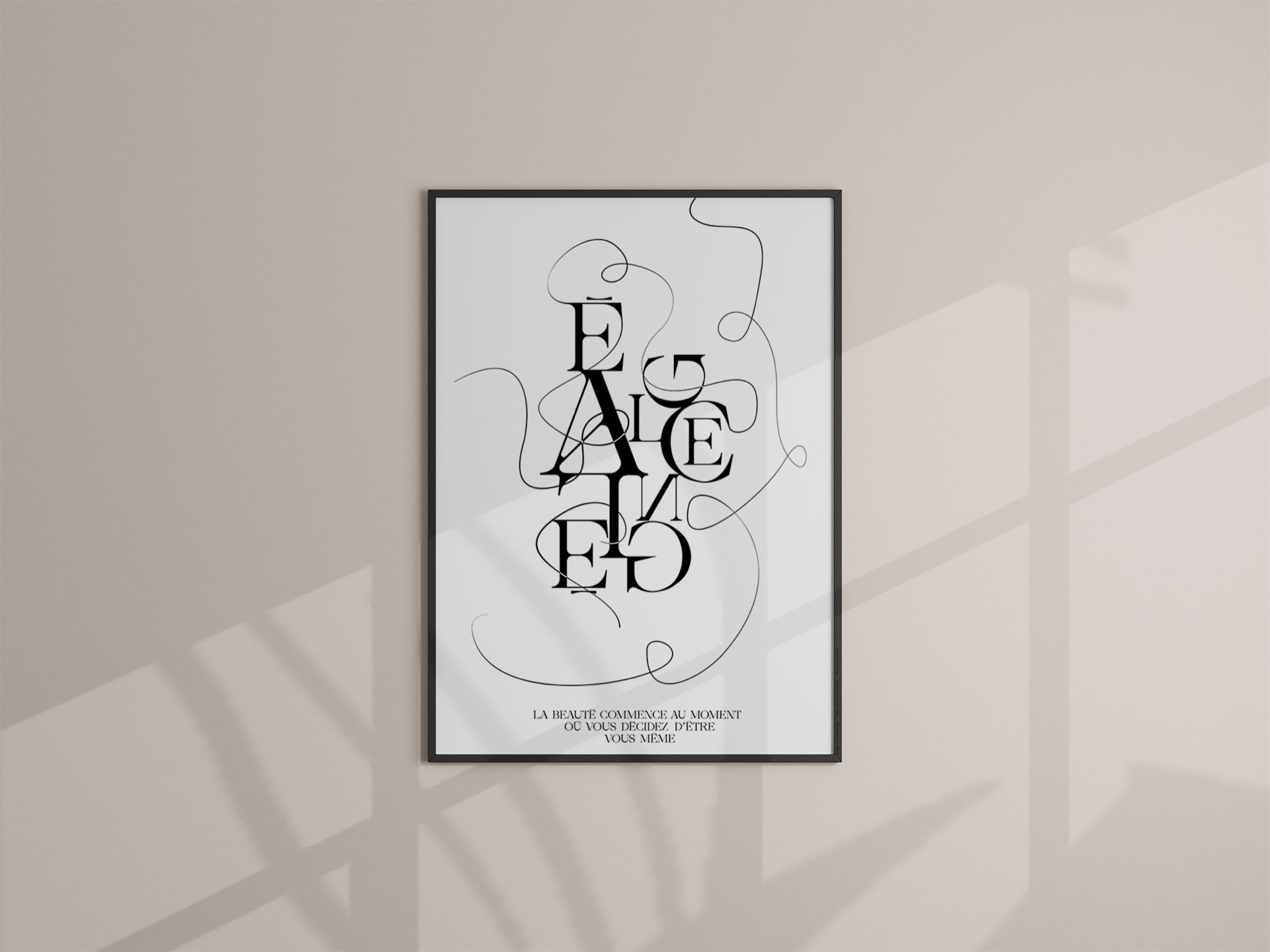 Affiche typographique
